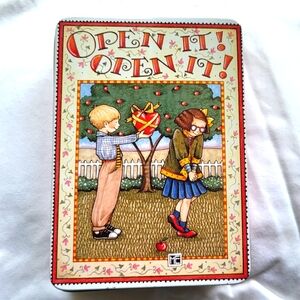 Mary Engelbreit Valentine Tin. 1988 "Open It!"